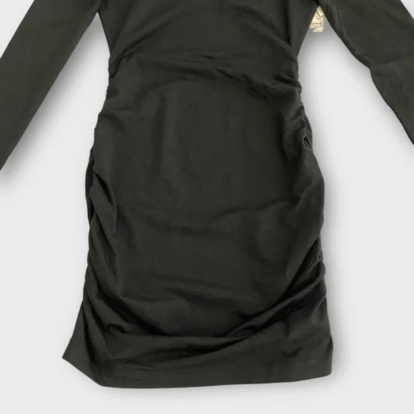 Vuori Women Long Sleeve Halo Essential Dress Size XS DreamKnit Black Heather NWT - Picture 3 of 9